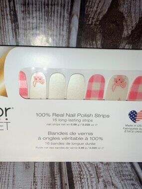 Funny Bunny Color Street Nail Polish Strips Retired Easter Bunny Pink Polish